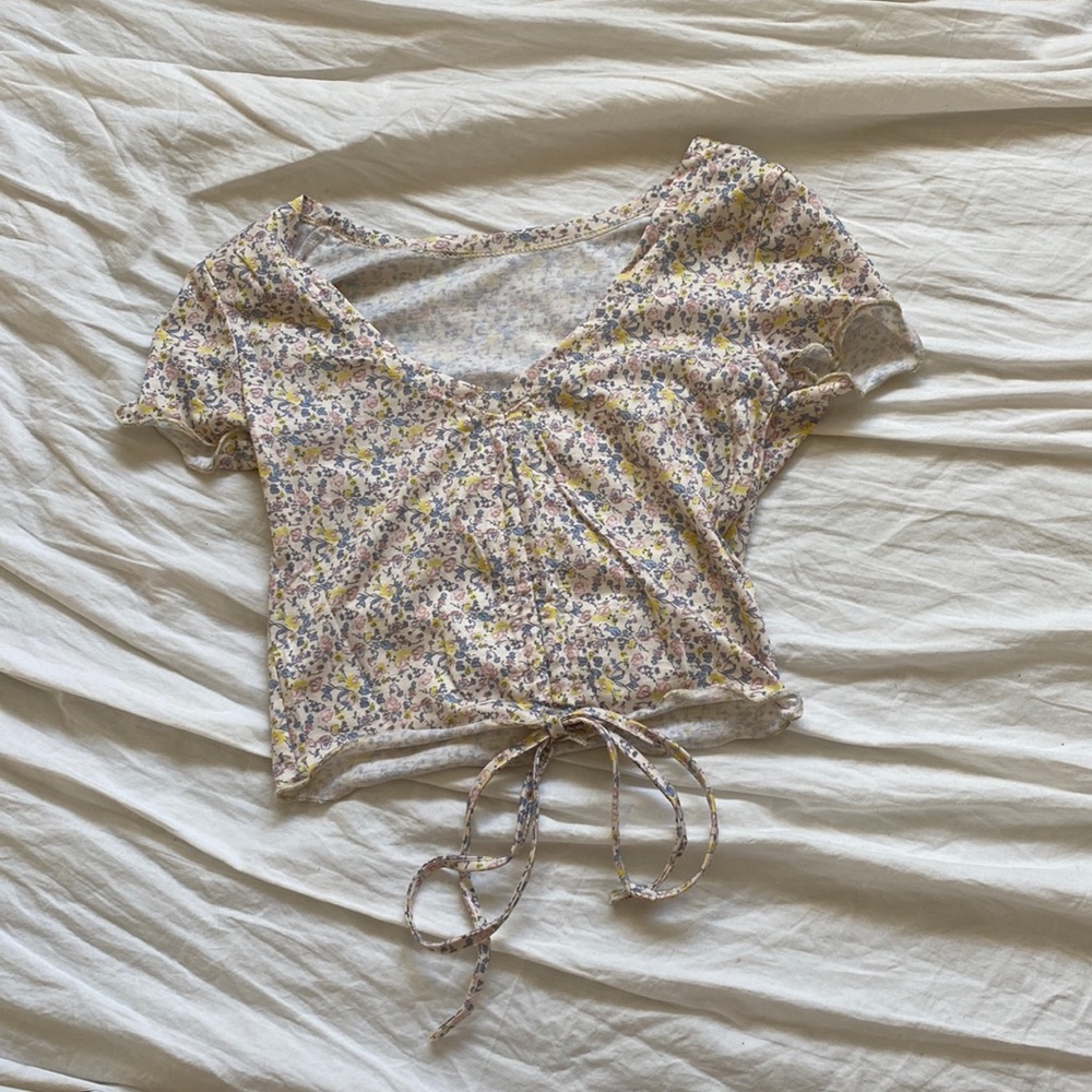 NWOT Adjustable front tie top (xxs)